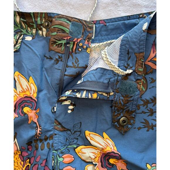 J. Crew Swim Trunks Men’s Medium 31” Blue Nautical Nature Colorful Art To Wear - Picture 9 of 9